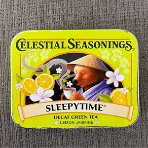 Vintage Celestial Seasonings collector tin-Sleepytime lemon jasmine